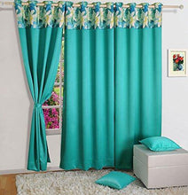 Load image into Gallery viewer, Swayam Digitally Printed Blackout Door Curtain with Eyelets Digitally Printed 100% Blackout Satin Door Curtain 48&quot;x90&quot;, Fabric - Reversible, Faux Silk , 3 Layer Weaving, No Shrinkage, no Color Fading - Home Decor Lo