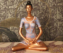 Load image into Gallery viewer, Miss Peach Handcrafted decoration items Yoga Posture Lady Statue Buddha showpiece antique idol idols corner show pieces statues for home decor big size budha living room decoration items|Decorative items for room - Home Decor Lo