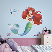 Load image into Gallery viewer, RoomMates RMK2360GM The Little Mermaid Peel and Stick Giant Wall Decals, 1-Pack - Home Decor Lo