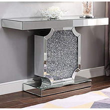 Load image into Gallery viewer, Venetian Image Diamond Surfaced Design Mirrored Console Table (48&quot; W x 15&quot; D x 30&quot; H)