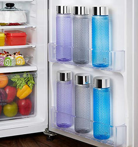 Amazon Brand - Solimo Plastic Water Bottle Set (6 Pieces, Multicolor) - Home Decor Lo