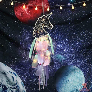 Party Propz Unicorn Light Dream Catcher for Dream Catchers for Kids Room Or Room Decoration for Girls Kids - Home Decor Lo