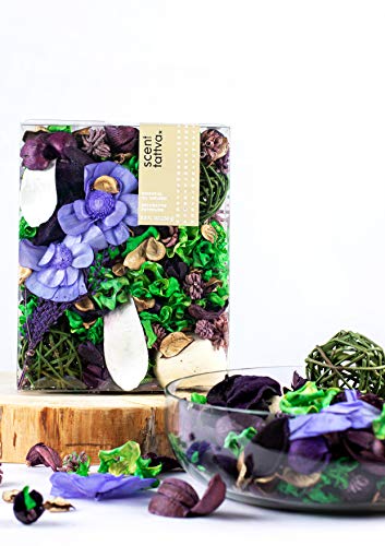 Scentattva.com - Lavender Potpourri | 200 GMS | Fragrant Dried Flowers, Leaves | Home, Office Decoration | Multicolor | 1 Set - Home Decor Lo