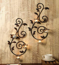 Load image into Gallery viewer, Hosley 18IN Long Set of 2 Decorative Wall Sconce with Free Tealights - Home Decor Lo