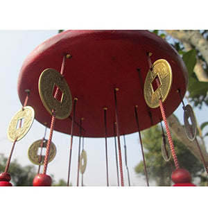 CALDIPREE Feng Shui Wind Chime for Bedroom Brass Bell Wind Chimes for Bedroom Home Positive Energy Balcony Bedroom (Brass 13 Bell) - Home Decor Lo