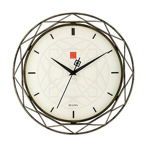 Frank Lloyd Wright Luxfer Prism 14" Wall Clock - Bulova C4834 - Home Decor Lo