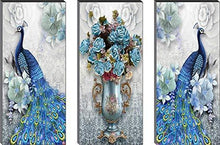 Load image into Gallery viewer, SAF 6MM Peacock Design UV Coated Multi-Effect Panel Painting 15 inch X 18 inch - Home Decor Lo
