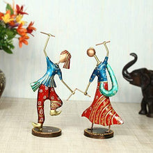 Load image into Gallery viewer, Handicrafts Paradise Iron Showpiece Figurine (8.5 x 4.25 x 13.5 inch, Multicolour) - Home Decor Lo