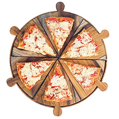 REYIN Pizza Serving Platter | Pizza Platter | Snacks Platter | Serving Platter | 14 INCHES - Home Decor Lo