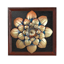 Load image into Gallery viewer, Collectible India Metal Sunflower on Square MDF Panel Wall Mounted Hanging Art Sculpture Multicolor Floral Design for Home Decor Living Room Bedroom &amp; Office (Size 20 x 20 Inches) - Home Decor Lo