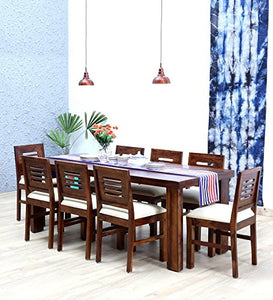 Mamta Decoration Sheesham Wood Dining Table Set with 8 Chairs | Home and Living Room | Provincial Teak Finish - Home Decor Lo