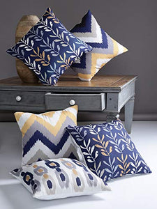 Alina Decor polyester Square Cushion Covers, 16 X 16-inch , Multicolour - Home Decor Lo