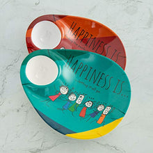 Load image into Gallery viewer, Home Centre Happines Printed Chip and Dip - Set of 2 Pcs - Multicolour - Home Decor Lo