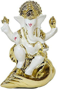 Gold Plated Ganesh Idol - Home Decor Lo
