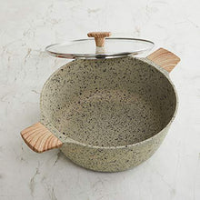 Load image into Gallery viewer, Home Centre Marshmallow Granite Sauce Pot with TPR Wooden Handle (Beige) - Home Decor Lo