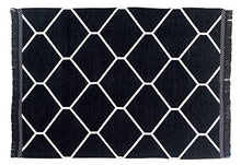 Load image into Gallery viewer, Zesture Bring Home Area Rug (Black, Chenille, 4.5 x 6 Feet) - Home Decor Lo