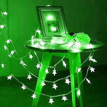 Load image into Gallery viewer, Green Crystal Star String LED Light for Bedroom Diwali Decoration LED Star Fairy Light For Valentine Day Decoration Home Decor Christmas Diwali Lighting Romantic Mood Light ( 8 mtr) Made In india (pack of 1) - Home Decor Lo