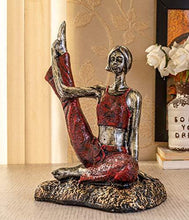 Load image into Gallery viewer, TIED RIBBONS Garden Decoration Items for Outdoor Balcony Lounge - Yoga Lady Statue Showpiece(18 X 28 cm, L X H) - Home Decor Lo