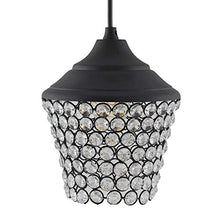 Load image into Gallery viewer, Homesake Antique Matt Black Crystal Hanging Pendant Lantern Ceiling Light | Nordic E27 Vintage Wall Hanging Decorative Items for Living Room, Bedroom Decor (Pack of 1) - Home Decor Lo