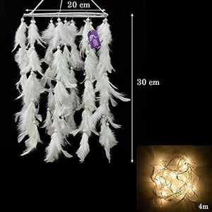 Asian Hobby Crafts Dream Catcher Wall Hanging with LED Lights : Length 30cm : Unicorn - Home Decor Lo