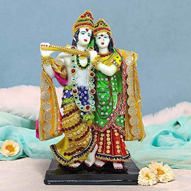 Radha Krishna Idol Statue Decorative Showpiece - Home Decor Lo