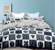 Load image into Gallery viewer, Gifty Polyester &amp; Polyester Blend 150 TC Reversible Bedding Set (King_Grey) - Home Decor Lo