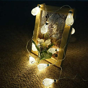 PESCA Decorative String Lights Metal Drop 3 Meter 16 Led Decoration Lights Warm White (Yellow) - Home Decor Lo