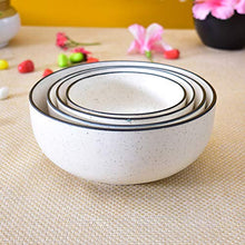 Load image into Gallery viewer, KunhaR Ceramic Mixing Bowls | Serving Bowl Set | Ceramic Cereal | Soup Bowl | Salad Bowls - White Matt - Home Decor Lo