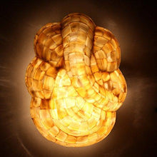 Load image into Gallery viewer, EarthenMetal Handcrafted Mosaic Decorated Ganesha Shaped Glass Wall Lamp - Home Decor Lo