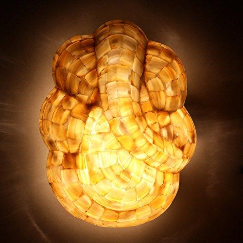 EarthenMetal Handcrafted Mosaic Decorated Ganesha Shaped Glass Wall Lamp - Home Decor Lo