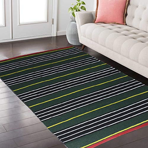 Home Candy Elegant Striped Cotton Blend Rug - 48