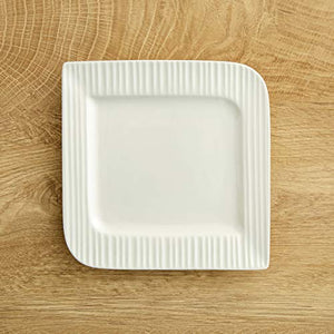 Home Centre Alamode Ripple Side Plate - 7 Inch - White - Home Decor Lo