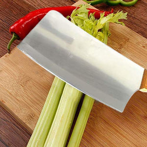 Heavy Duty Stainless Steel Chef's Chopper Knife Meat Cleaver 7''/3.5' Pack of 1. 30 cm Vegetable Meat Cutter Cleaver Chopping Knife Chef Butcher Multipurpose Use for Home Kitchen or Restaurant on AMAZON From SHEETAL ENTERPRISES - Home Decor Lo