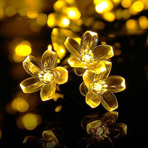 Techno E-Tail Blossom Flower Fairy String Lights, 20 LED Christmas Lights for Diwali Home Decoration (Warm White) - Home Decor Lo
