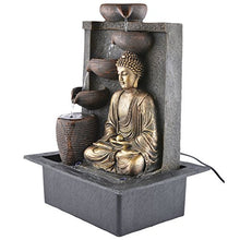 Load image into Gallery viewer, CHRONIKLE Polyfiber Water Fountain (41 x 31 x 23cm, Brown &amp; Gold) - Home Decor Lo