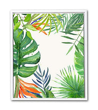 Load image into Gallery viewer, Painting Mantra - Tropical Green Framed Canvas Art Print - 11 inch X 13 inch - Home Decor Lo