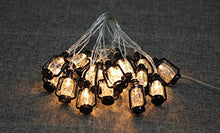 Load image into Gallery viewer, AtneP Black Lantern 16 LED Fairy String Lights for Home Decoration | Festival Decor Lights Diwali Christmas | Warm White - Home Decor Lo