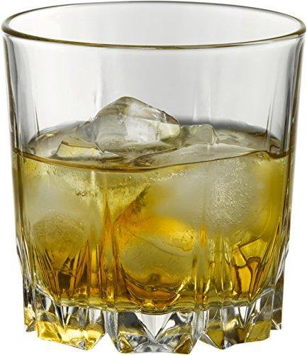 Pasabahce Karat Whisky Glass Set, 300ml, Set of 6, Clear - Home Decor Lo