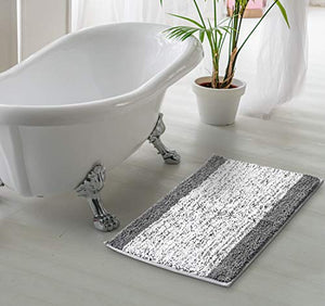 Lykke Decor Anti-Slip Bath Mat Microfiber Soft, Size 40 x 60 cm - Bathroom Rugs - Suitable for Kitchen, Bedroom and Bathroom, Dry Fast Water Absorbent & Machine-Washable - Set of 1 - Home Decor Lo