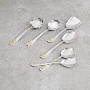 FnS International Pvt Ltd FNS Imperio 6-Piece Serving Spoon Set - Home Decor Lo