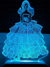 Load image into Gallery viewer, AEON METAL STICKER 3D Barbie Girl&#39;s Night Lamp Code 2022 (Multicolour, Small) - Home Decor Lo