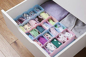 Angel Bear Socks Undergarments Storage Drawer Organiser Set of 8, (Colour May Vary) - Home Decor Lo