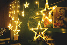 Load image into Gallery viewer, SATYAM KRAFT Star Light Curtain for Decoration (Yellow) (1 PCS Yellow Color) / Decorative Lights for Home/Lights for Decoration/Decoration Items Valentine Gift - Home Decor Lo