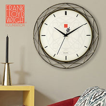 Load image into Gallery viewer, Frank Lloyd Wright Luxfer Prism 14&quot; Wall Clock - Bulova C4834 - Home Decor Lo