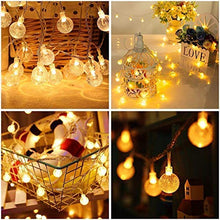 Load image into Gallery viewer, CORAL TREE 20 LED Crystal Bubble Ball String Fairy Lights for Decortaion Diwali Christmas Xmas Light for Diwali Home Decorations Lighting (Warm White, 3 Meter) - Home Decor Lo