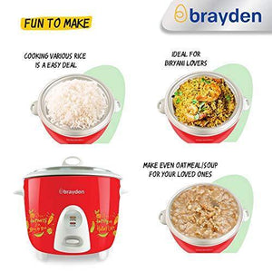 Brayden Rizo 1.5 L Rice Cooker, Crimson Red - Home Decor Lo