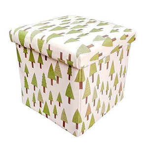 Sterling Stools for Sitting in Living Room Storage Stools for Sitting Storage Box for Toys of Kids - Little Tree Design Foldable Stool (30 x 30 x 30 cm) - Home Decor Lo