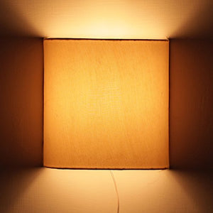 Craftter Elegant Half Shade Wall Lamp Fixture with Rich Beige Fabric. Fancy Wall Lights and Lamps for Home Decoration Indoor and Outdoor - Home Decor Lo