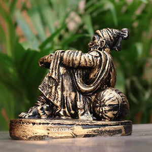 US DZIRE™ 907 Chatrapati Shivaji Maharaj Idols Handcraft Statue for Car Dashboard, Table,Puja ghar,mandir murti & Office Figurines Decorative Showpiece - Home Decor Lo