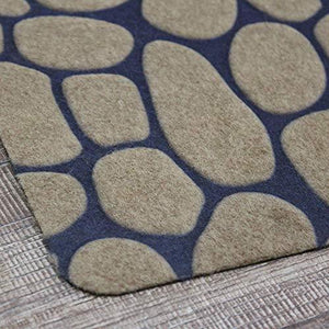 Ebasics | Glorious Super Slim Carbon Rubber Abstract Designer | Anti Slip Doormat (Grey) - Home Decor Lo
